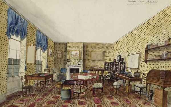 The Schoolroom at Aynhoe, 1835 - view 1
