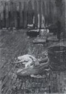 Auf Dem Fischmarkt In Vlissingen by Hans Herrmann