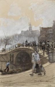 The Brouwersgracht, With The Noordermarkt Beyond