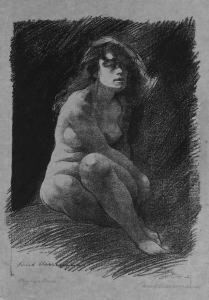 Aktstudie: Lysolchen by Paul Herrmann