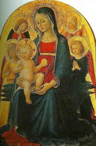 Madonna and Child with Angels by Bartolomeo Caporali