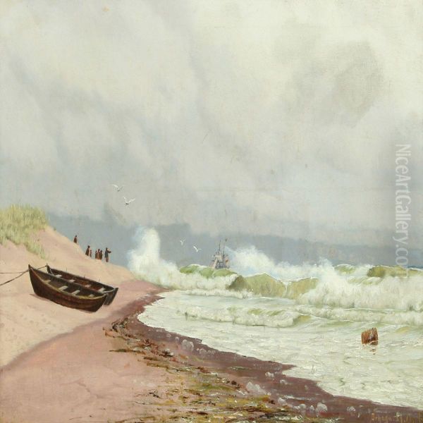 Costal Scenery Fromorhage With Shipwreck - view 1