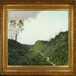 Landscape With Sheep by Oscar Herschend
