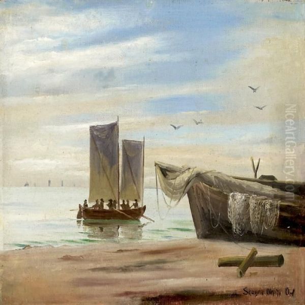 Fisherboats At Thebeach, Skagen - view 1