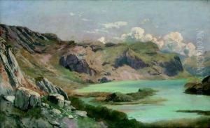 Veduta Del Lago Di Loppio by Albert Hertel