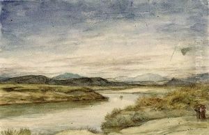 Der Tiber Bei Aqua Acetosa by Albert Hertel