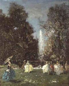 Fete Champetre at the Villa d'Este by Emma Ciardi