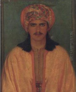 Turbanned Man With Green Eyes