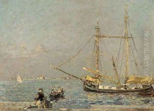 The Istrian marble ship, Venice by Emma Ciardi