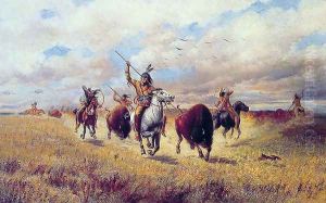 Indian Buffalo Hunt by Charles Craig