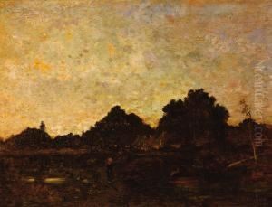 A Cottage In The Woods by Louis Adolphe Hervier