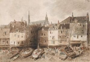 Honfleur by Louis Adolphe Hervier