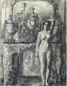 "nu Dans Un Interieur" by Louise Hervieu