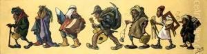 Caricatures by Edouard Herzig