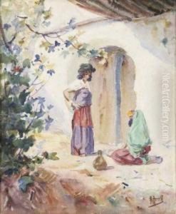 Sous Le Preau by Edouard Herzig