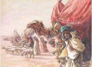 Caravane De Nomades. by Edouard Herzig