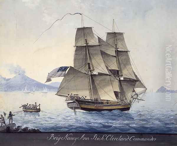 Brig Nancy Ann of Salem leaving Naples, c.1810 - view 1
