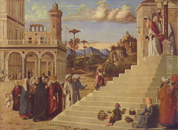 Presentation of the Virgin at the Temple by Giovanni Battista Cima da Conegliano