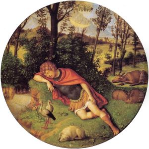 Endymion Sleeping by Giovanni Battista Cima da Conegliano