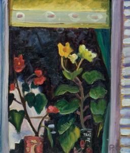 Plants On A Windowsill by Prudence Heward