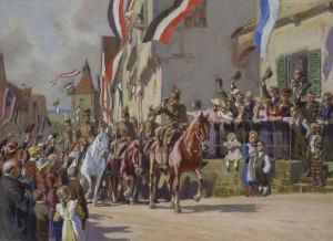 Parade Auf Dem Stadtplatz by Paul Hey