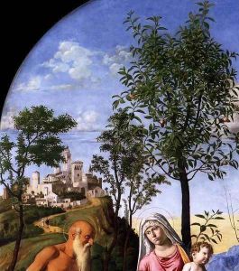 Madonna of the Orange Tree (detail)