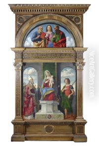 Madonna and Child Enthroned with Saints by Giovanni Battista Cima da Conegliano