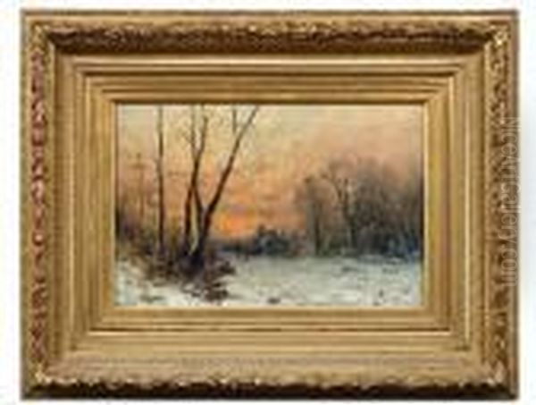Winterlandschaft Bei Sonnenuntergang. - view 1