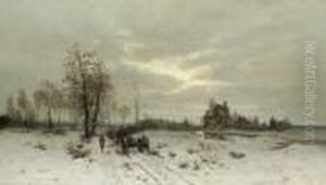 In Stimmungsvoller Weiter Winterlandschaft In Stimmungsvoller Weiter Winterlandschaft
