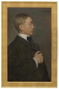 Portrett Avforfatteren Johannes V. Jensen