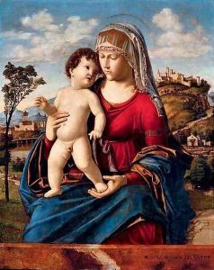 The Madonna and Child in a landscape by Giovanni Battista Cima da Conegliano