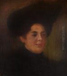 Kvinneportrett by Hans Olaf Heyerdahl