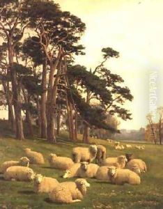 Sunlit Pastures by William Sidney Cooper