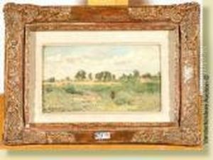 Paysage De Campine Anime by Adriaan Jozef Heymans