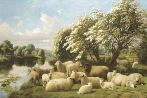 Summer on the Thames by William Sidney Cooper