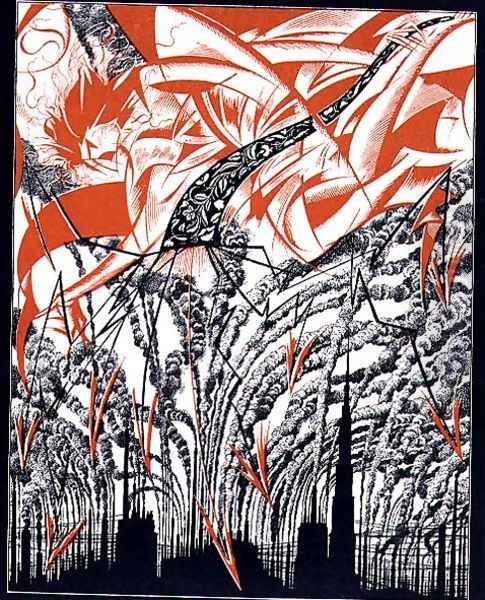 Poster with a personification of Pollution, c.1920 - view 1