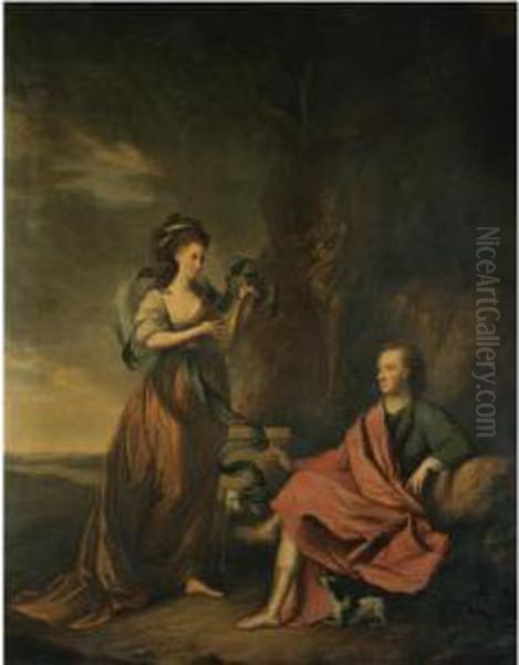 A Double Portrait Of Arthur Wolfe, 1st Viscount Kilwarden And Hiswife Anne - view 1