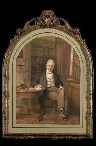 Portrait Of Edward Hicks Of Lymington, Hampshire by George Elgar Hicks