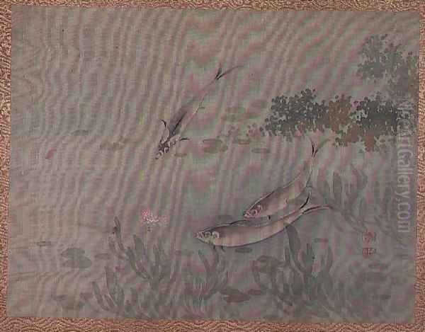 Fish, from an album of twelve studies of flowers, birds and fish - view 1