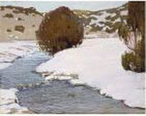 River In Winter by Victor, William Higgins