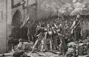 The Taking of the Bastille, 14th July 1789, engraved by Pannemaker-Ligny from 'Histoire de la Revolution Francaise' by H. de la Charlerie