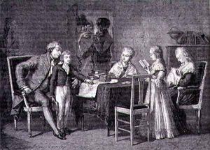 The Pastimes of the French Royal Family in the Temple by H. de la Charlerie