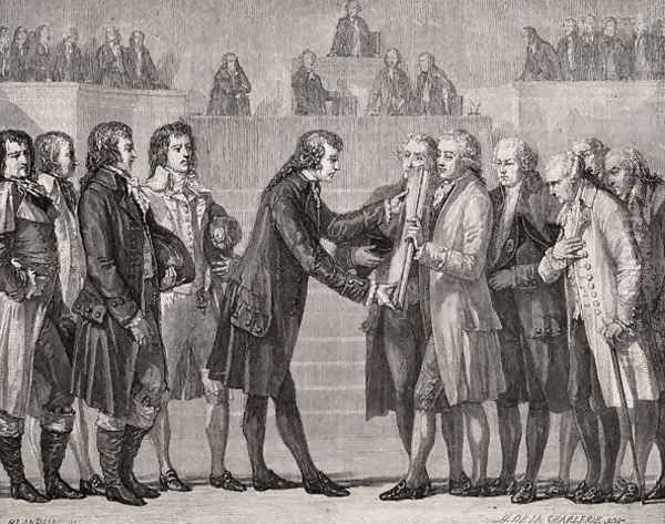 King Louis XVI (1754-93) Swearing on the Book of the Constitution, 14th September 1791 - view 1