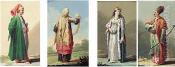 Personnages En Costume De L'empire Ottoman - view 1