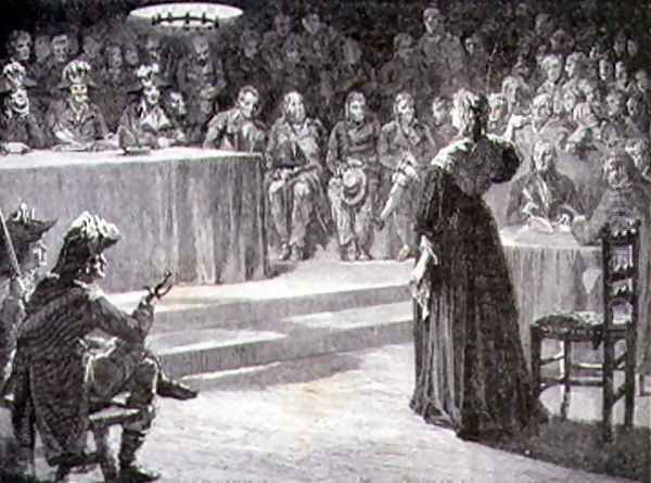 Marie-Antoinette facing the Revolutionary Tribunal in 1793 - view 1