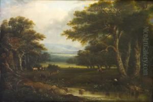 Parkland With Figures