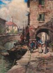 Figures On A Quay