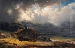 Stormy Landscape By The Lower Rhine