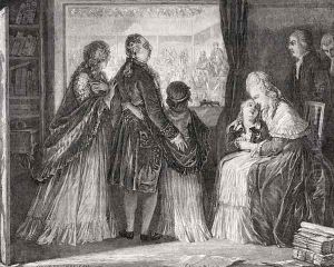 The Royal Family Take Refuge in the Assembly by H. de la Charlerie