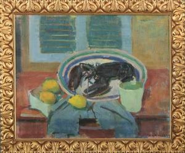 Still Life With Lobster On A Dish - view 1